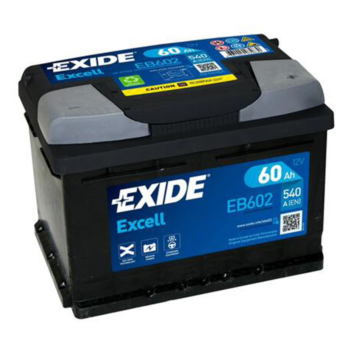 AKUM EXIDE EXCELL 12V60AH D+ EB602 ( D59 ) 