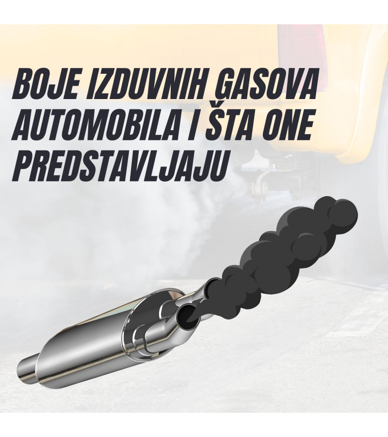 BOJE IZDUVNIH GASOVA AUTOMOBILA I ŠTA ONE PREDSTAVLJAJU