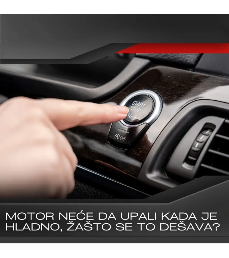 Motor neće da upali kada je hladno, žašto se to dešava?