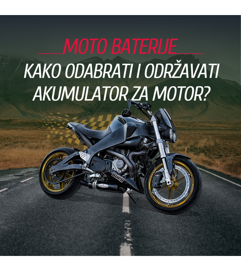 Moto baterije - Kako odabrati i održavati akumulator za motor?