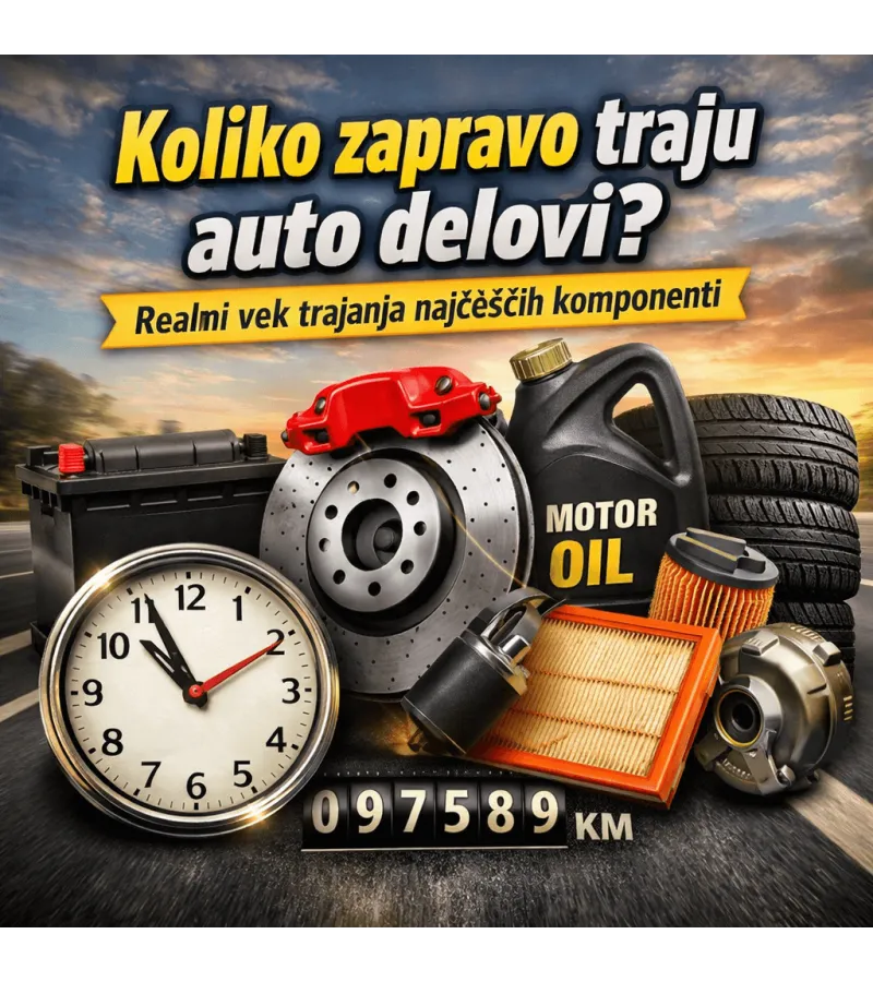Koliko zapravo traju auto delovi? Realni vek trajanja najčešćih komponenti