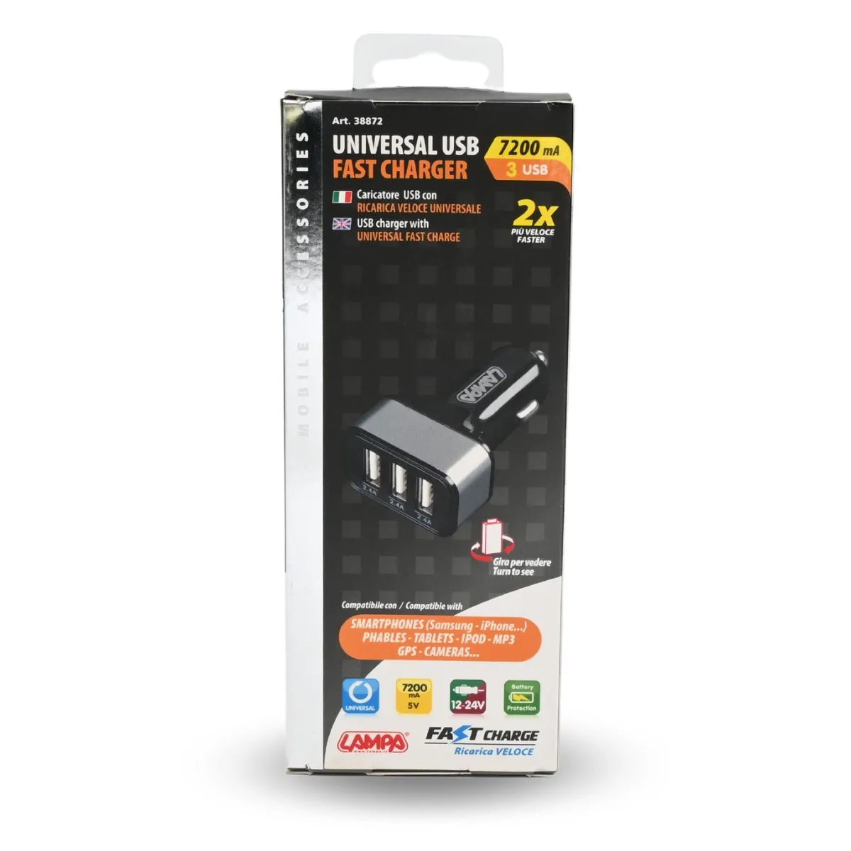 PUNJAC TRODUPLI  38872 7200AM UNIVERZALNI 12 / 24V 
