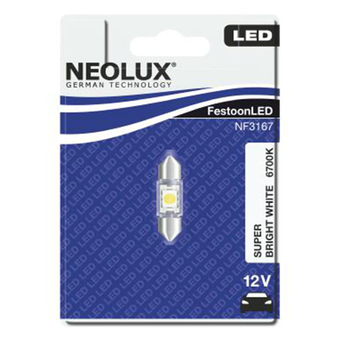 SIJAL LED 12/ NF3167-01B 0,5W 31MM SV8.5-8 6700K BLI1 NEOLUX 