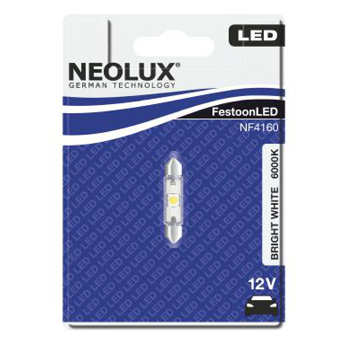 SIJAL LED 12/ NF4160-01B ( NF6441CW-02B ) 0,5W 41MM SV8.5-8 6000K BLI1 NEOLUX 