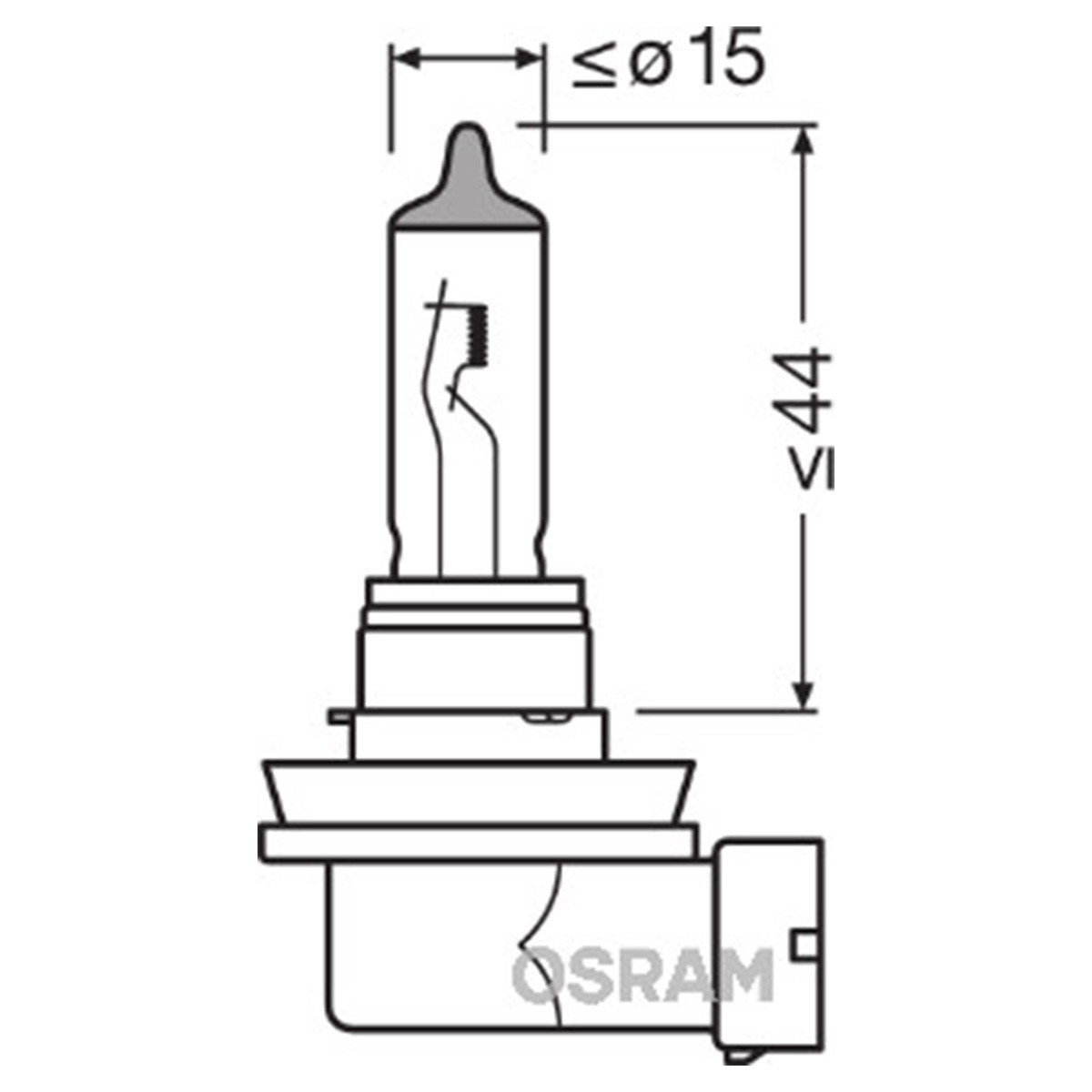 SIJAL 12/ H11 64211ULT 55W PGJ19-2 FS1 OSRAM 