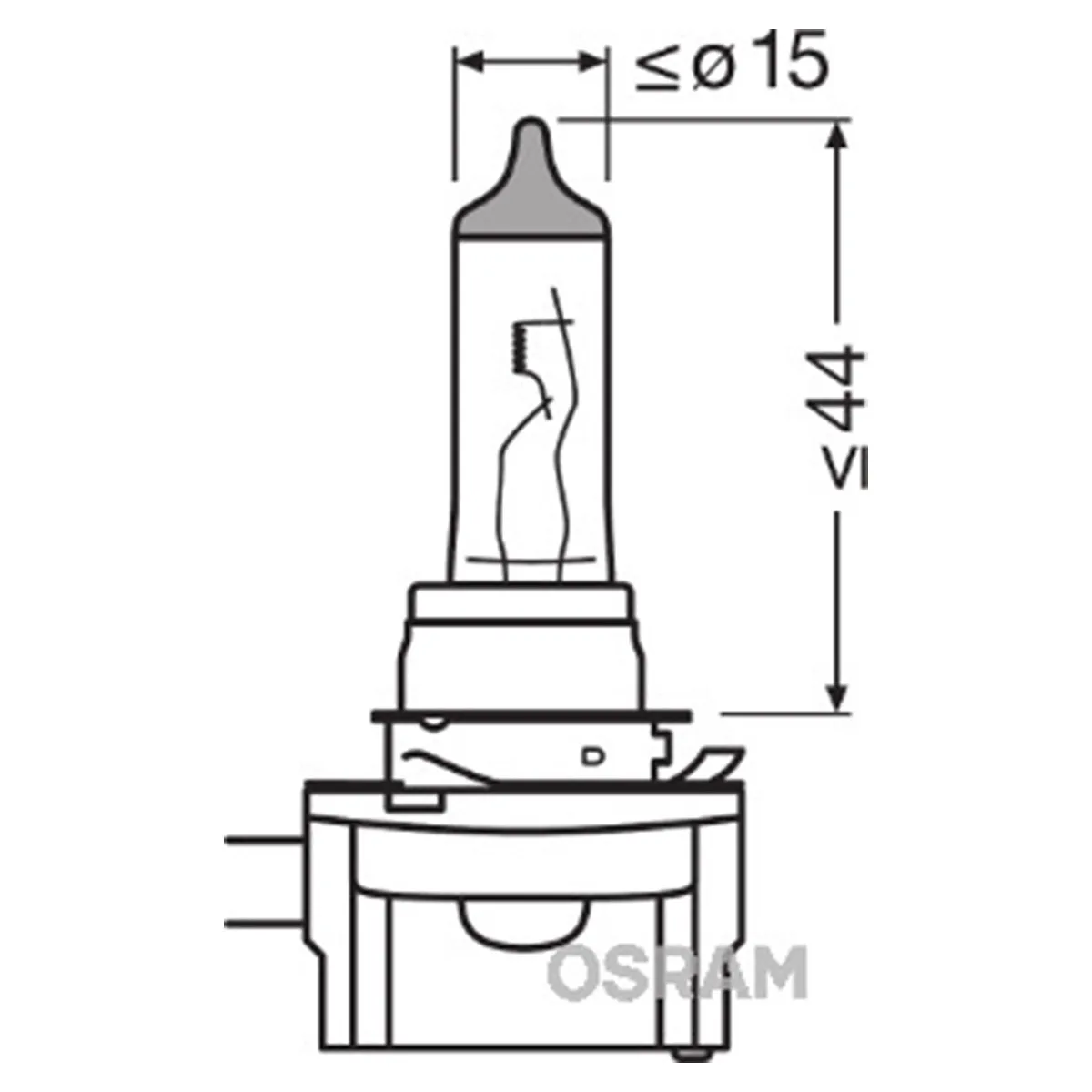 SIJAL 12/ H8B 64242 35W PGJY19-1 FS1 OSRAM 