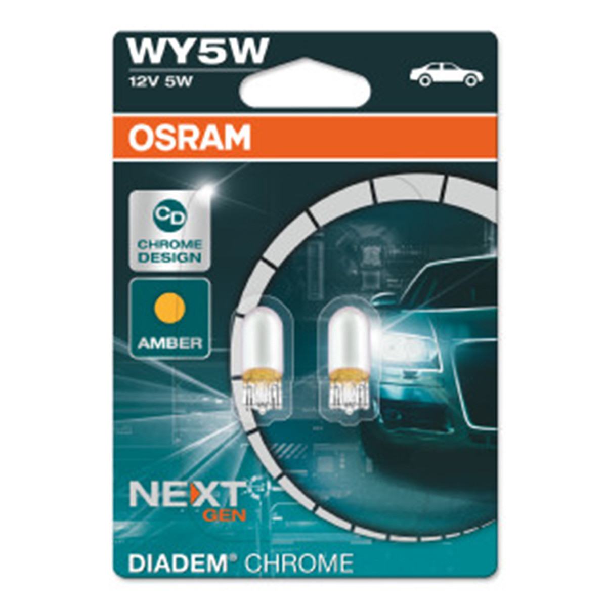 SIJAL PAR 12/ WY5W 2827DC-02B=2BL 5W W2,1X9,5D BLI2 OSRAM (ECOBOX) 