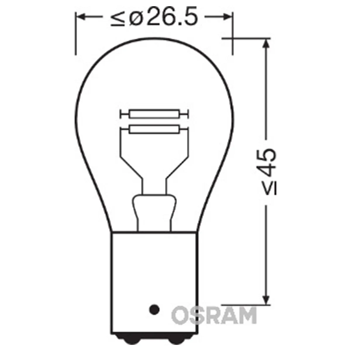SIJAL PAR 12/ P21/5W 7528ULT-02B 21/5W BAY15D BLI2 OSRAM 