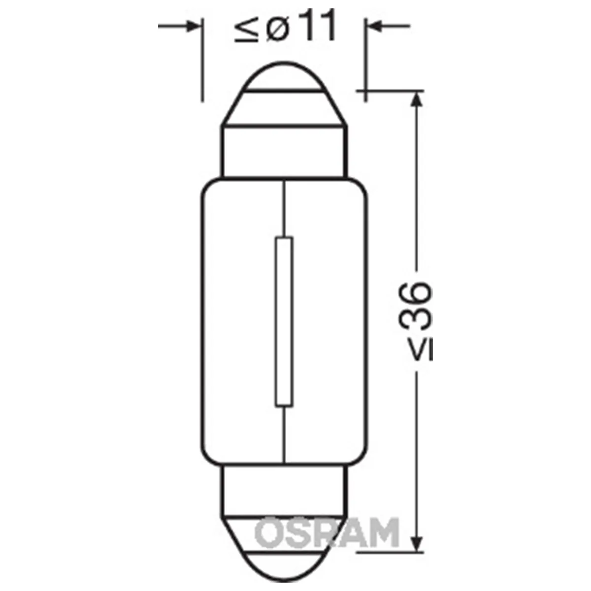 SIJAL 12/ 6461 10W SV8,5-8 UNV1 OSRAM 