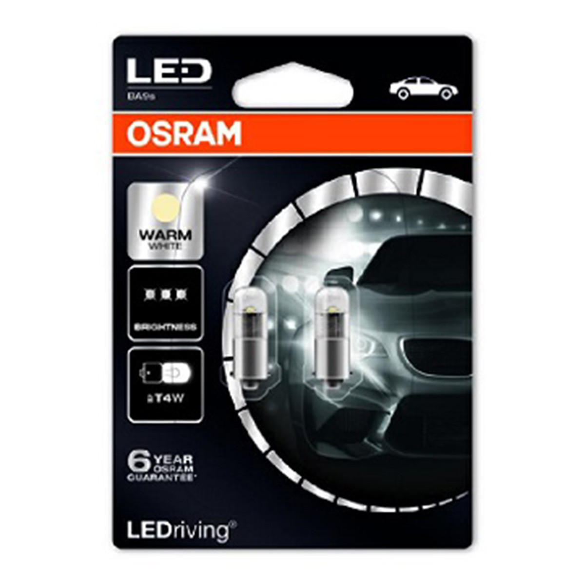 SIJAL PAR LED 12/ T4W 3850WW-02B 1W BA9S 4000K OSRAM 
