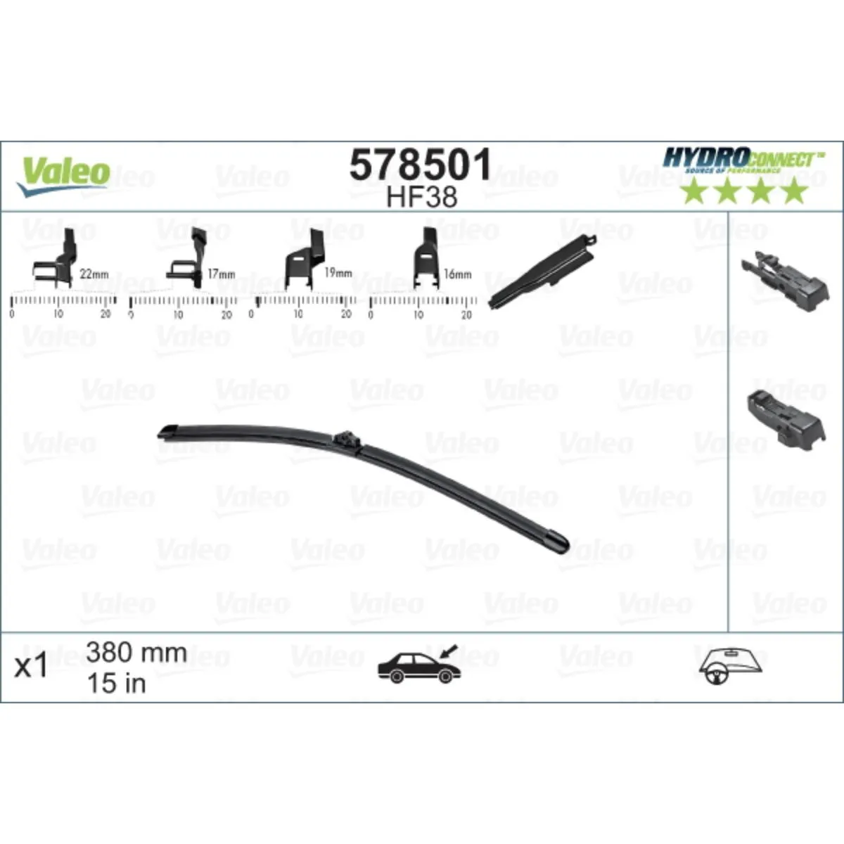 METL 578501 (  ) 380MM HYDROCONNECT VALEO 