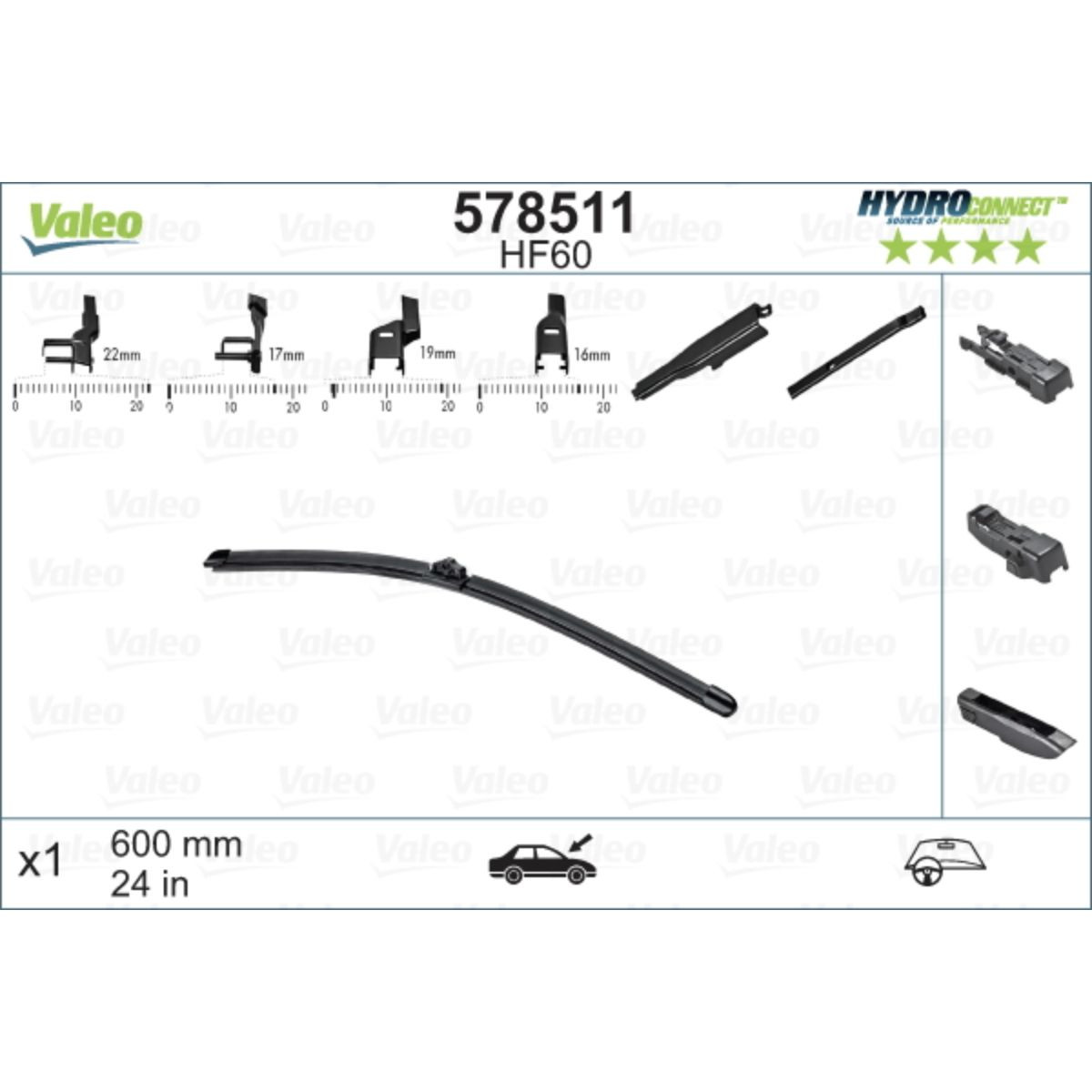 METL 578511 (  ) 600MM HYDROCONNECT VALEO 