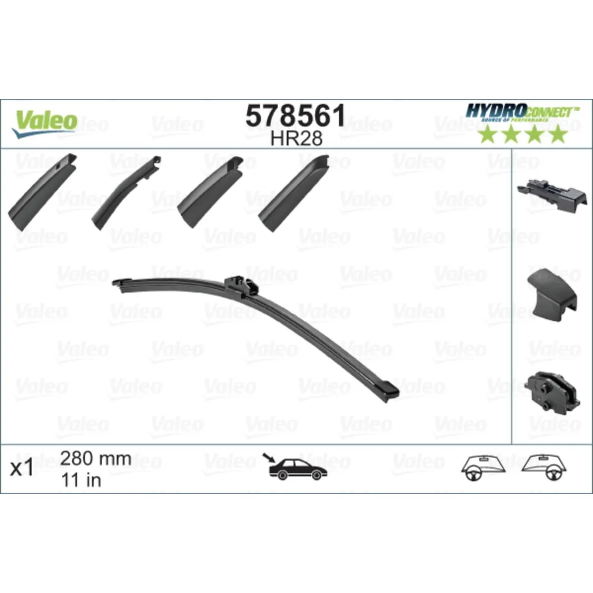 METL 578561 (  ) 280MM HYDROCONNECT ZAD VALEO 