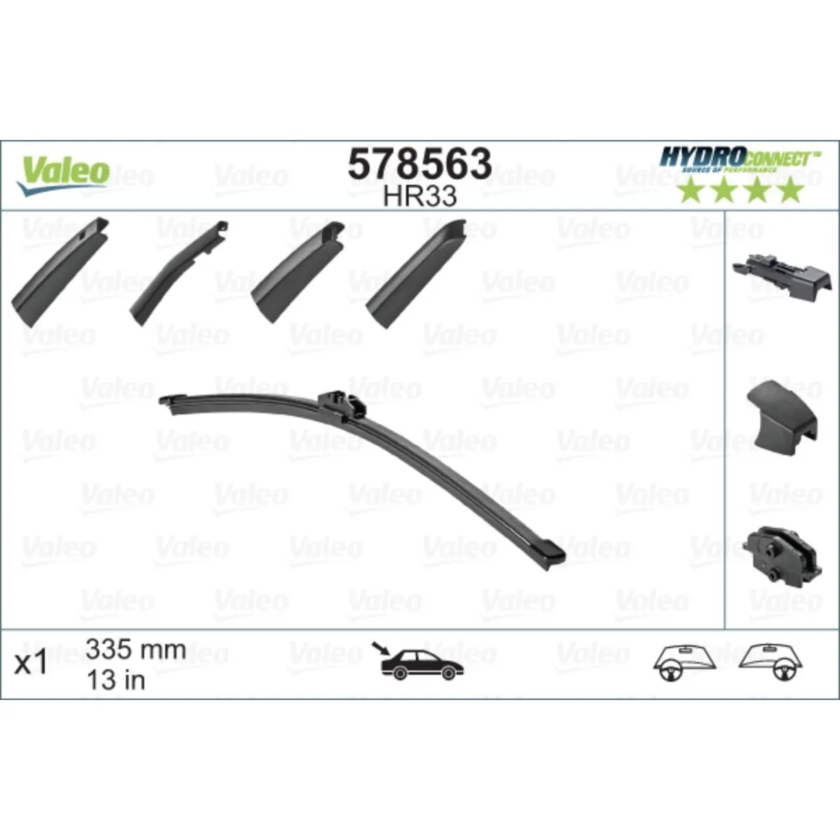 METL 578563 (  ) 340MM HYDROCONNECT ZAD VALEO 