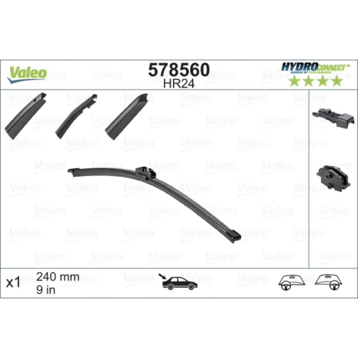 METL ZAD 578560 (  ) 240MM HYDROCONNECT VALEO 