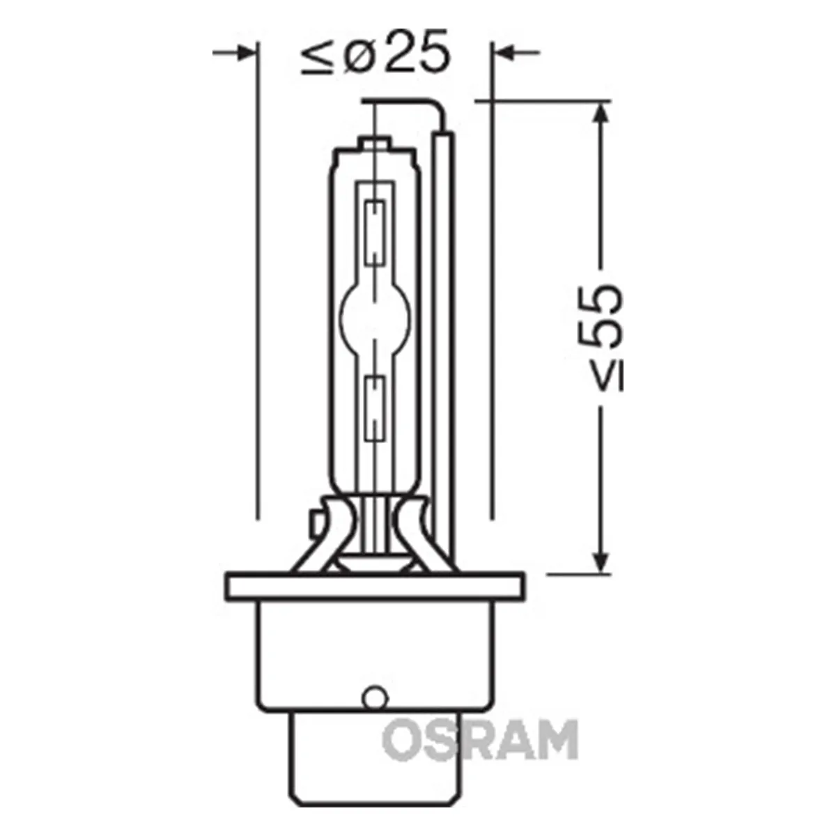 SIJAL XENON / D2S 66240XNB 35W P32D-2 2BOX OSRAM 