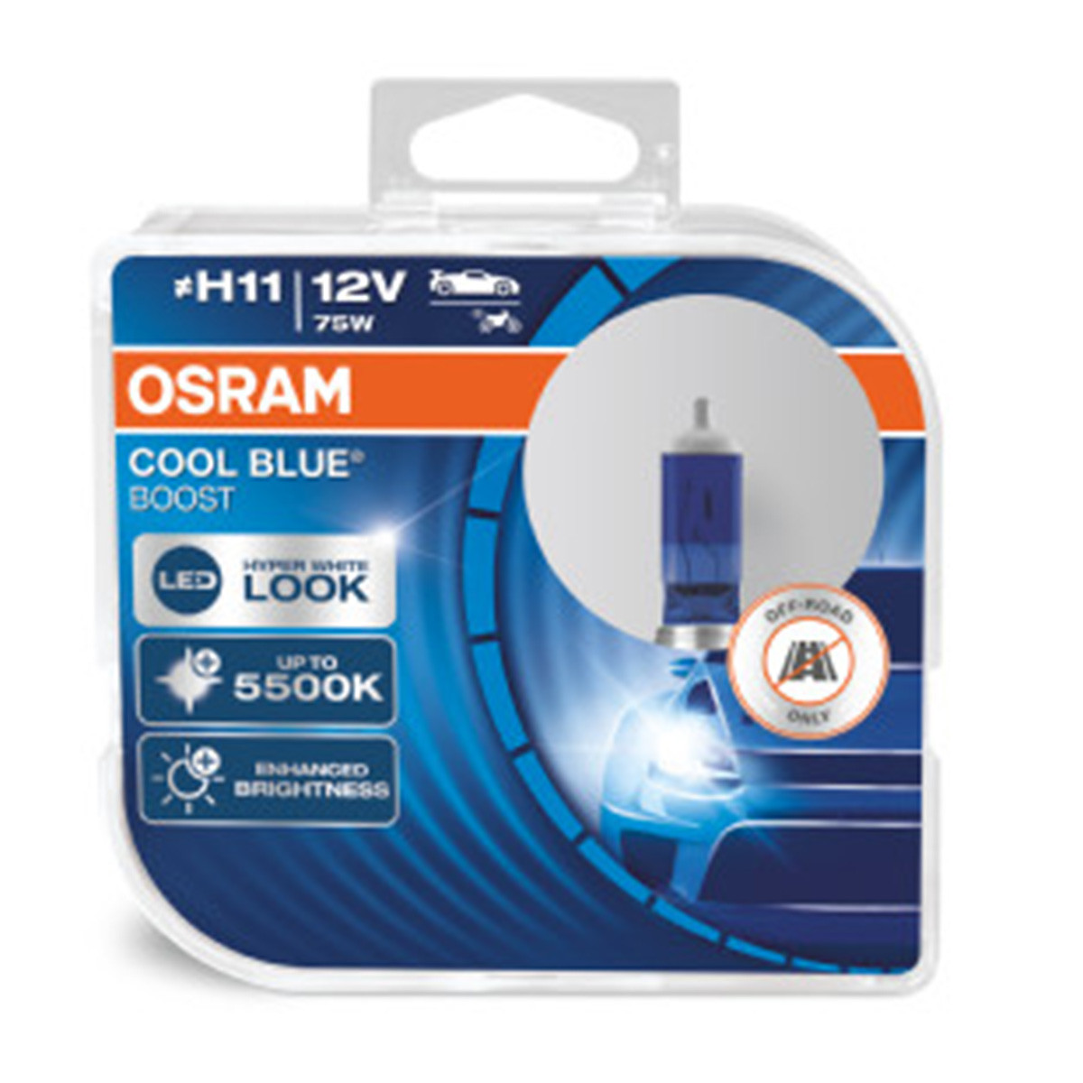SIJAL PAR 12/ H11 62211CBB HCB BOOSTER 75W PGJ19-2 2BOX OSRAM 
