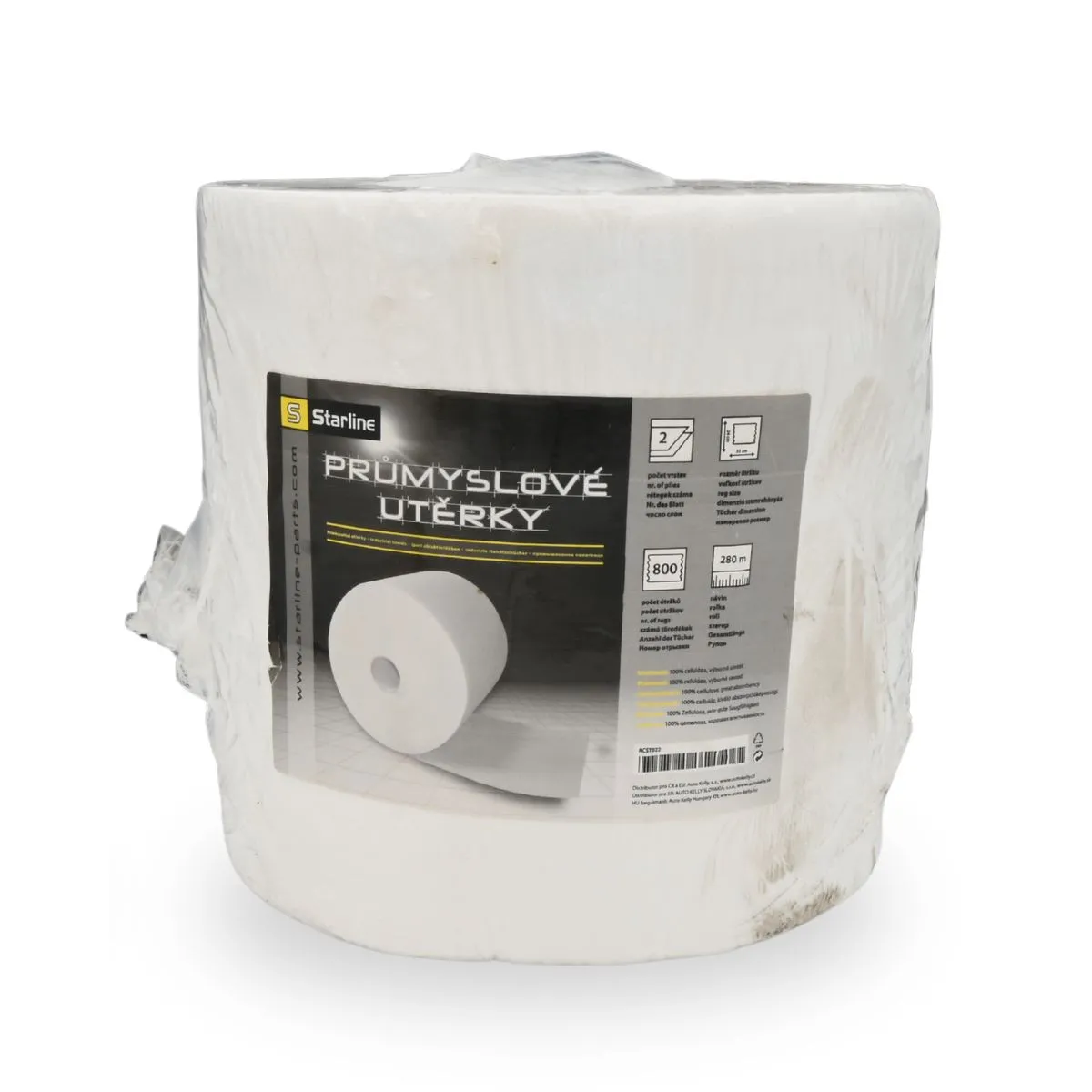 PAPIR ACST022 INDUSTRIJSKI DVOSLOJAN 800KOM/280M BELI STARLINE