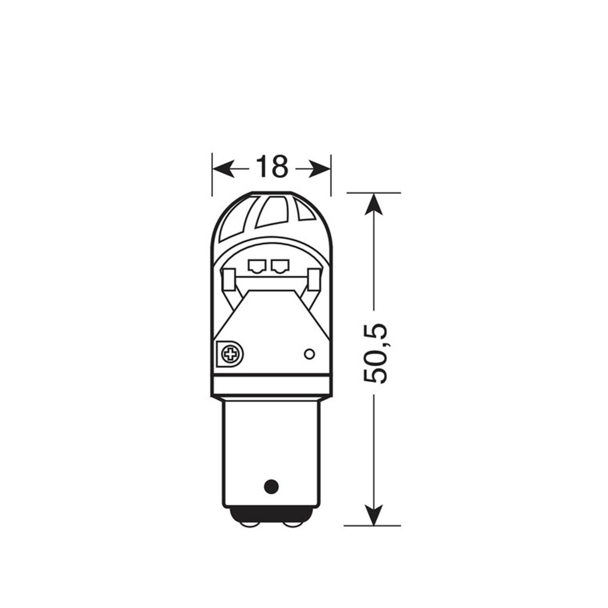 SIJ LED HP4 10-28V 21/5W 57893 MEGA LED  BELA LAMPA 