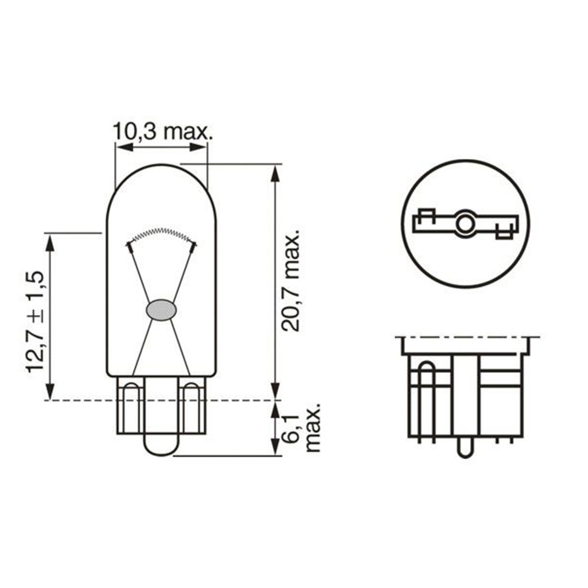 SIJ 12V W5W W2 1987302819 ( 17177  2825 ) UBODNA BOSCH ECO 