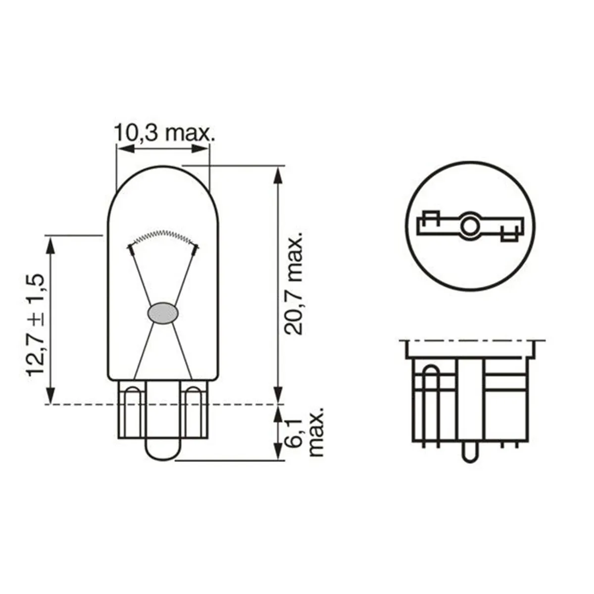 SIJ 12V W5W W2 1987302819 ( 17177  2825 ) UBODNA BOSCH ECO 