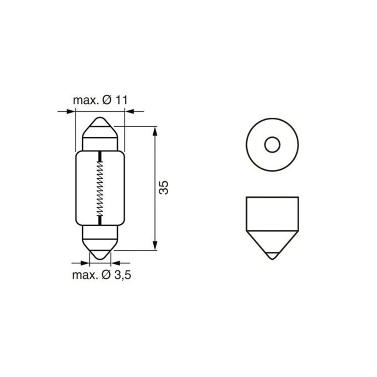 SIJ 12V C5W 1987302810 SULFIDNA (  ) ECO BOSCH 