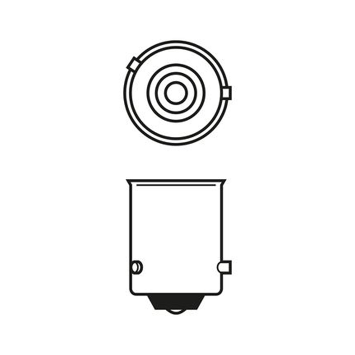 SIJ 12V 21W ZUTA 1987302812 (  PY21W 32203 17638 ) ECO BOSCH 