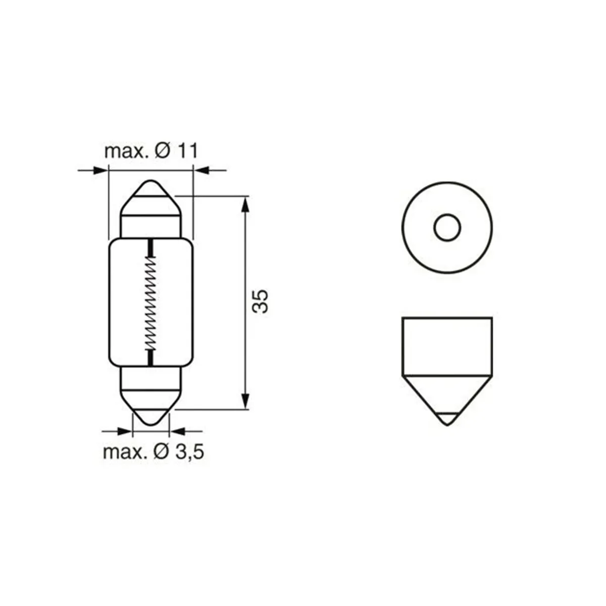 SIJ 12V C5W SULFID 1987302211 (  ) PURE LIGHT BOSCH 