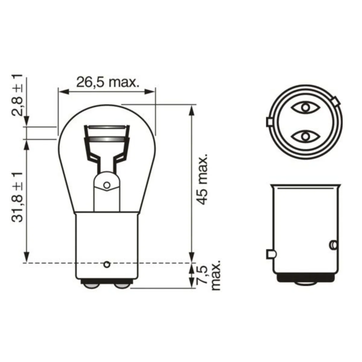 SIJ 12V P21/4W 1987302813 (  ) ECO BOSCH 