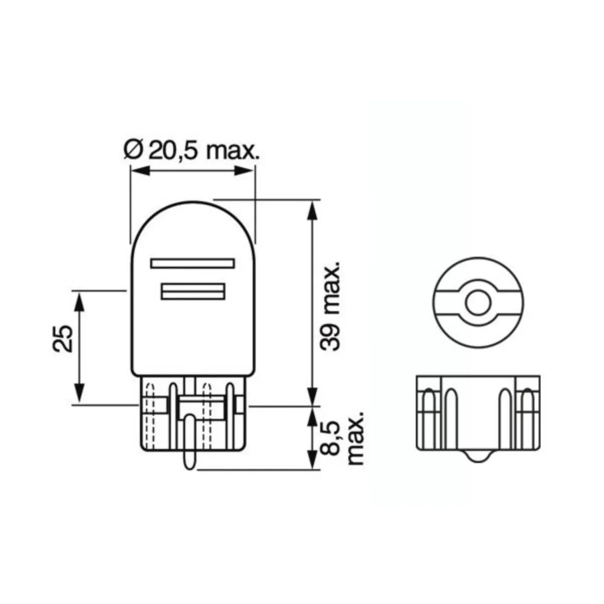 SIJ 12V 21/5W 1987302252 (  ) PURE LIGHT BOSCH 