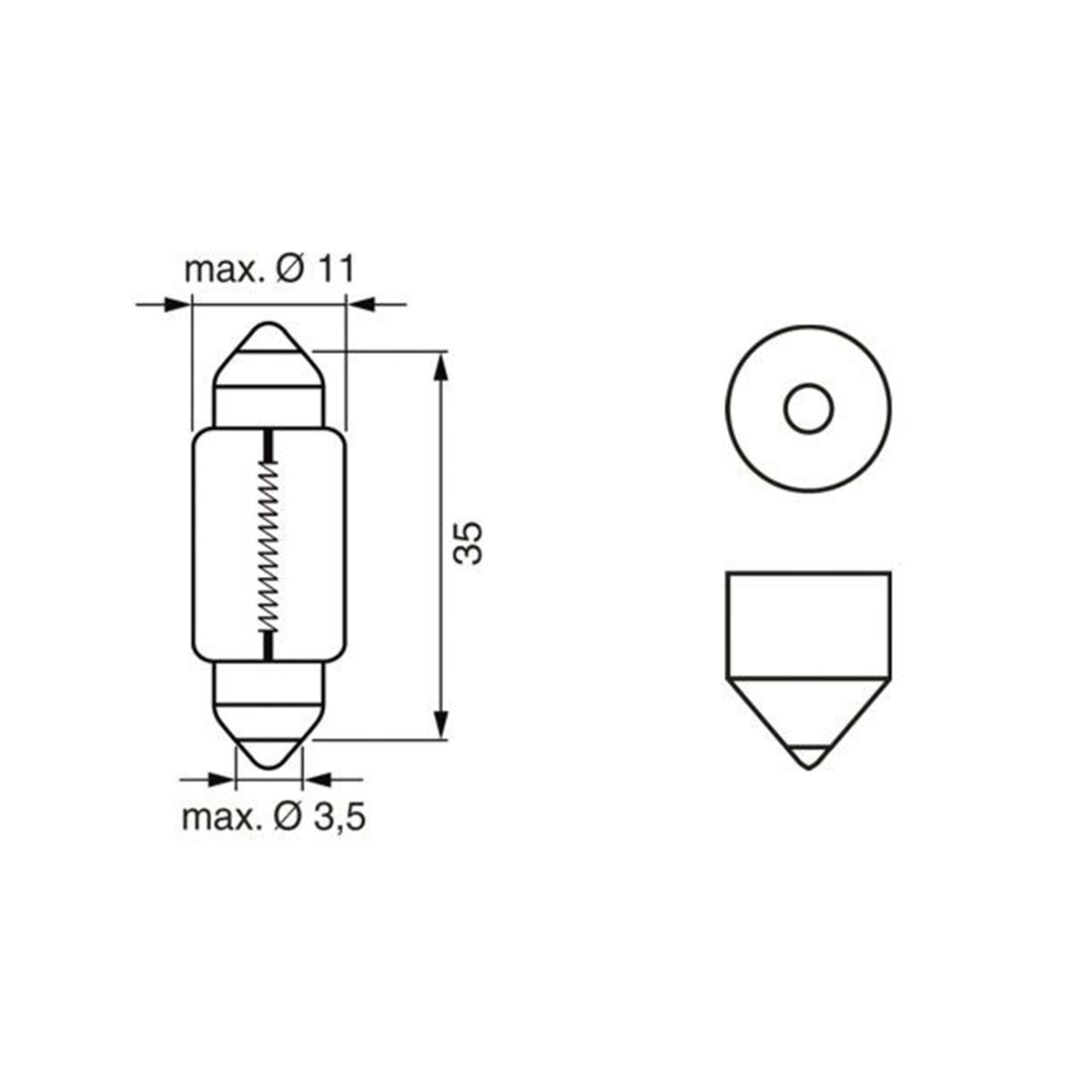 SIJ 12V C5W SULFID 1987301060 (  ) LONG LIFE X2 BOSCH 
