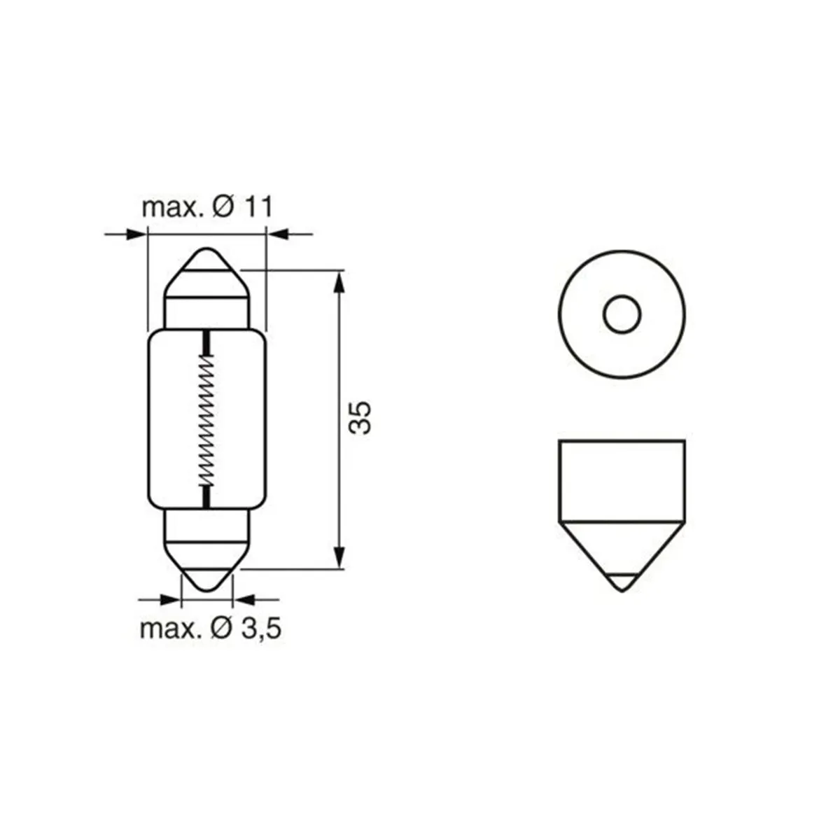SIJ 12V C5W SULFID 1987301060 (  ) LONG LIFE X2 BOSCH 