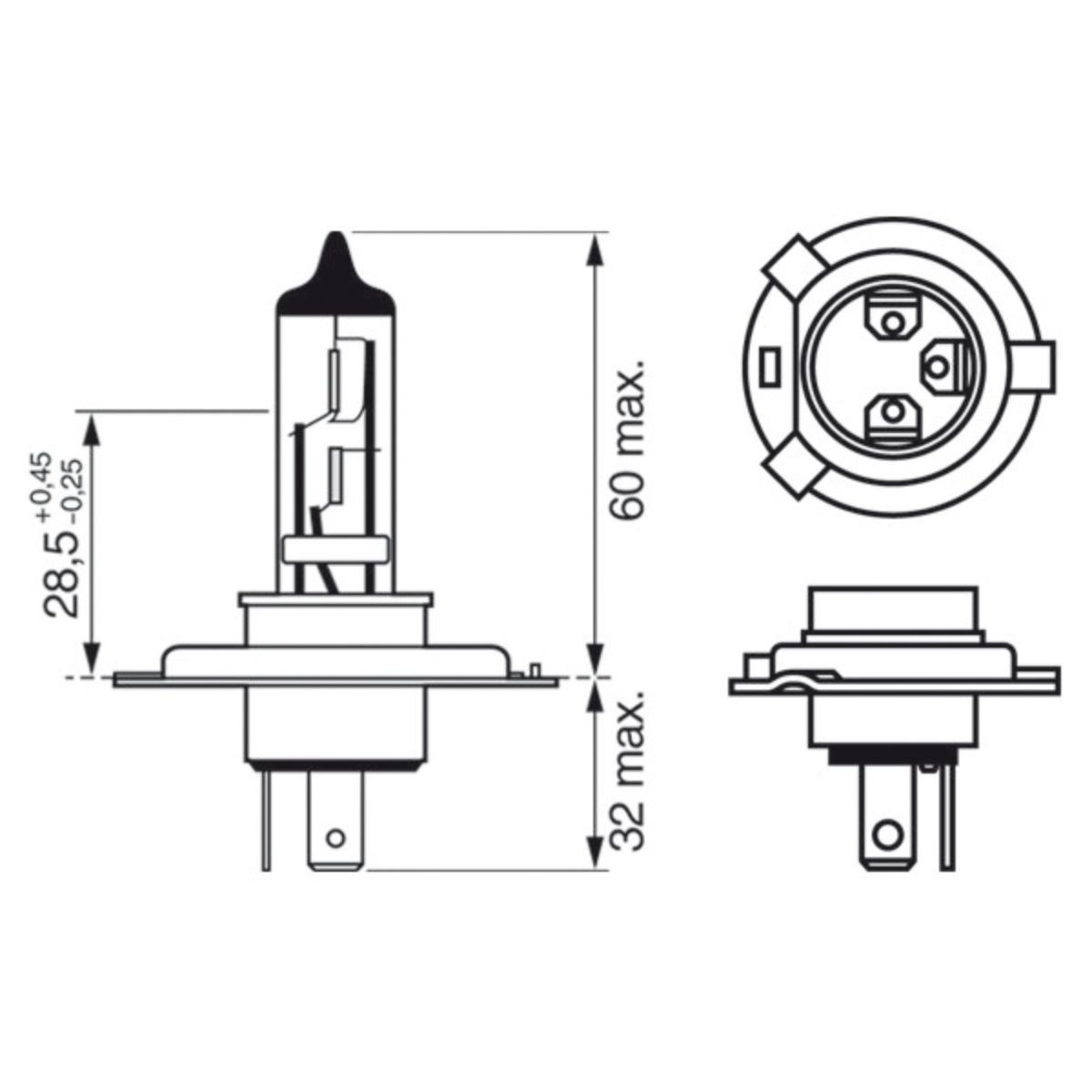 SIJ 12V H4 +30% 1987302042 (  ) BOSCH 