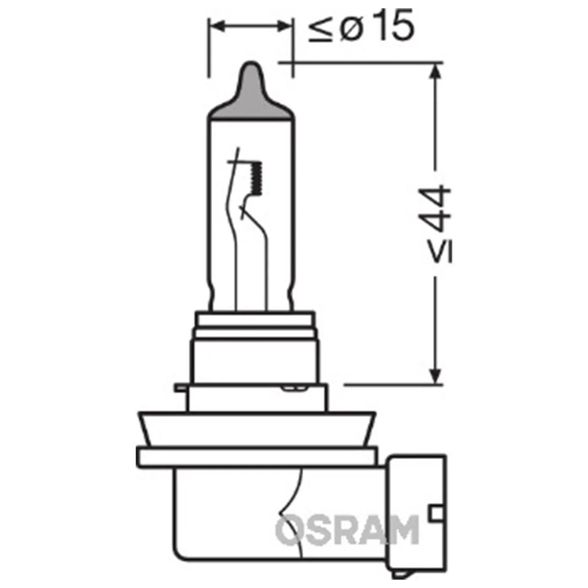 SIJAL PAR 12/H11 64211NBS-HCB 55W  PGJ19-2 HCB2BOX OSRAM 