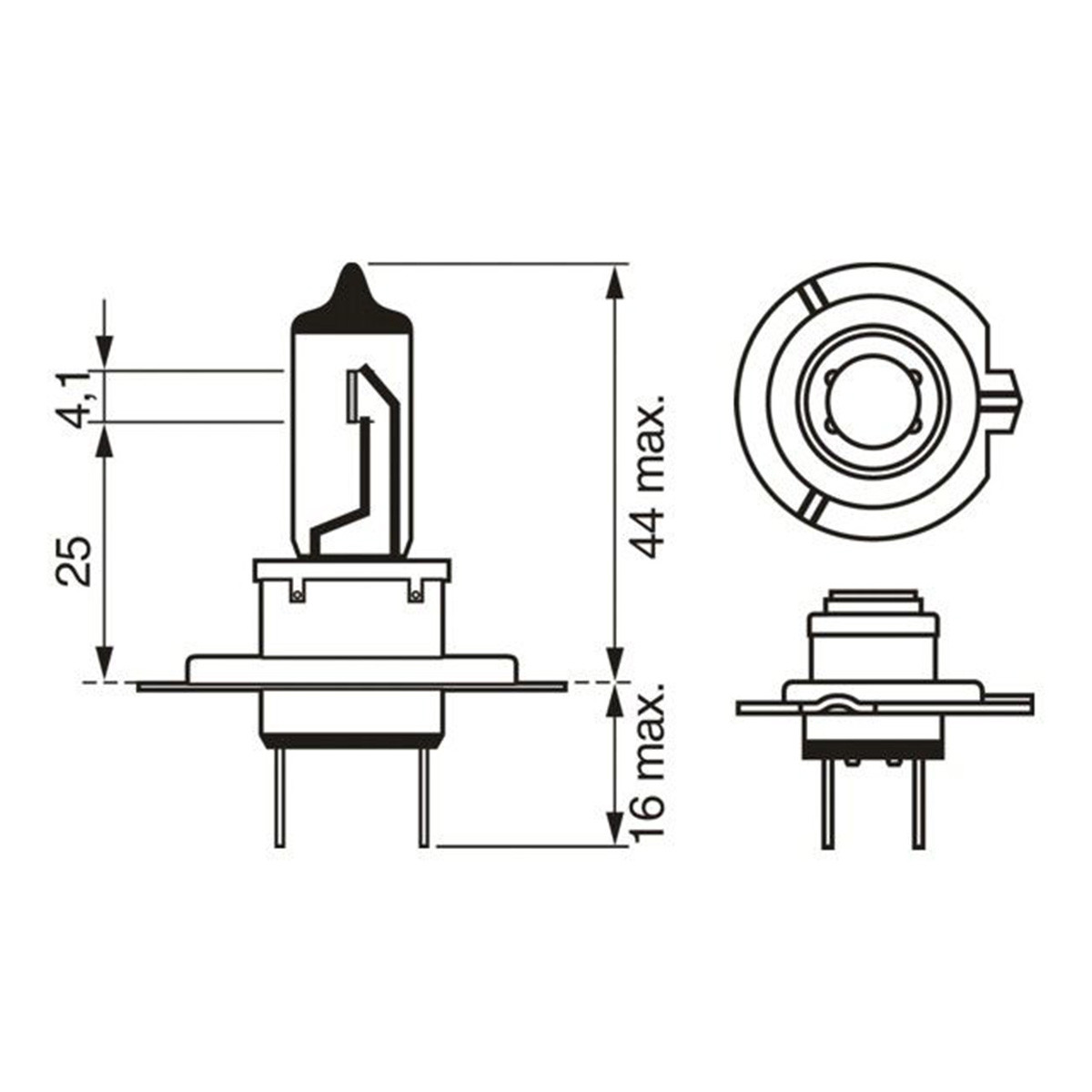 SIJ 12V 55W H7 1987302804 ( 48328 32008  ) ECO BOSCH 