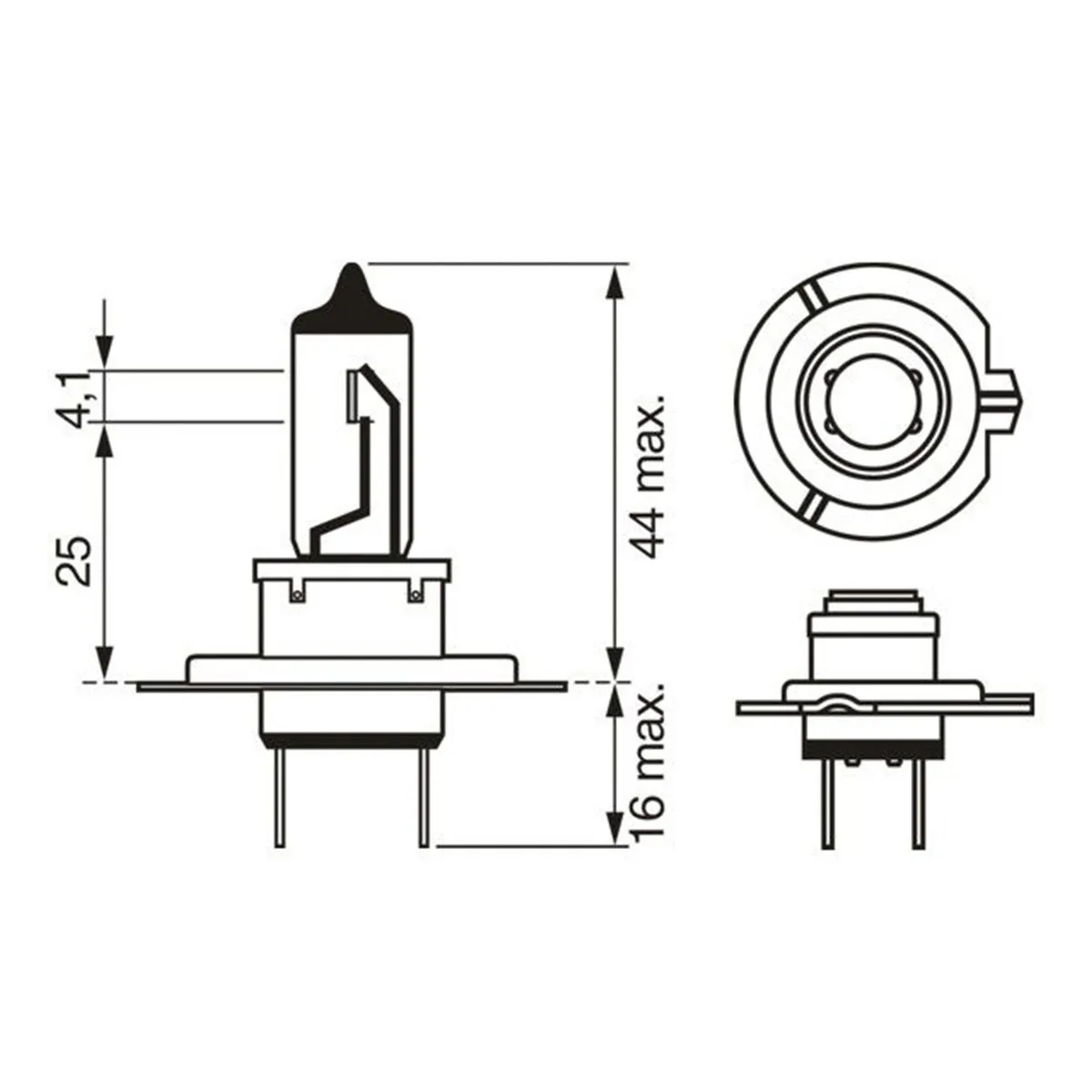SIJ 12V 55W H7 1987302804 ( 48328 32008  ) ECO BOSCH 