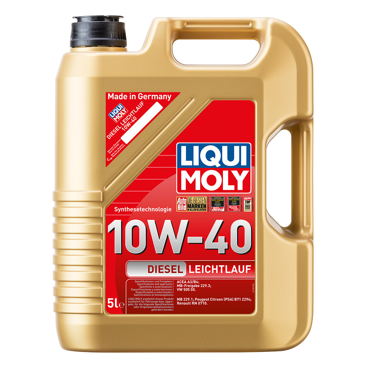 DIESEL LEICHTLAUF 1387=21315 10W40 5/1  L.MOLY 
