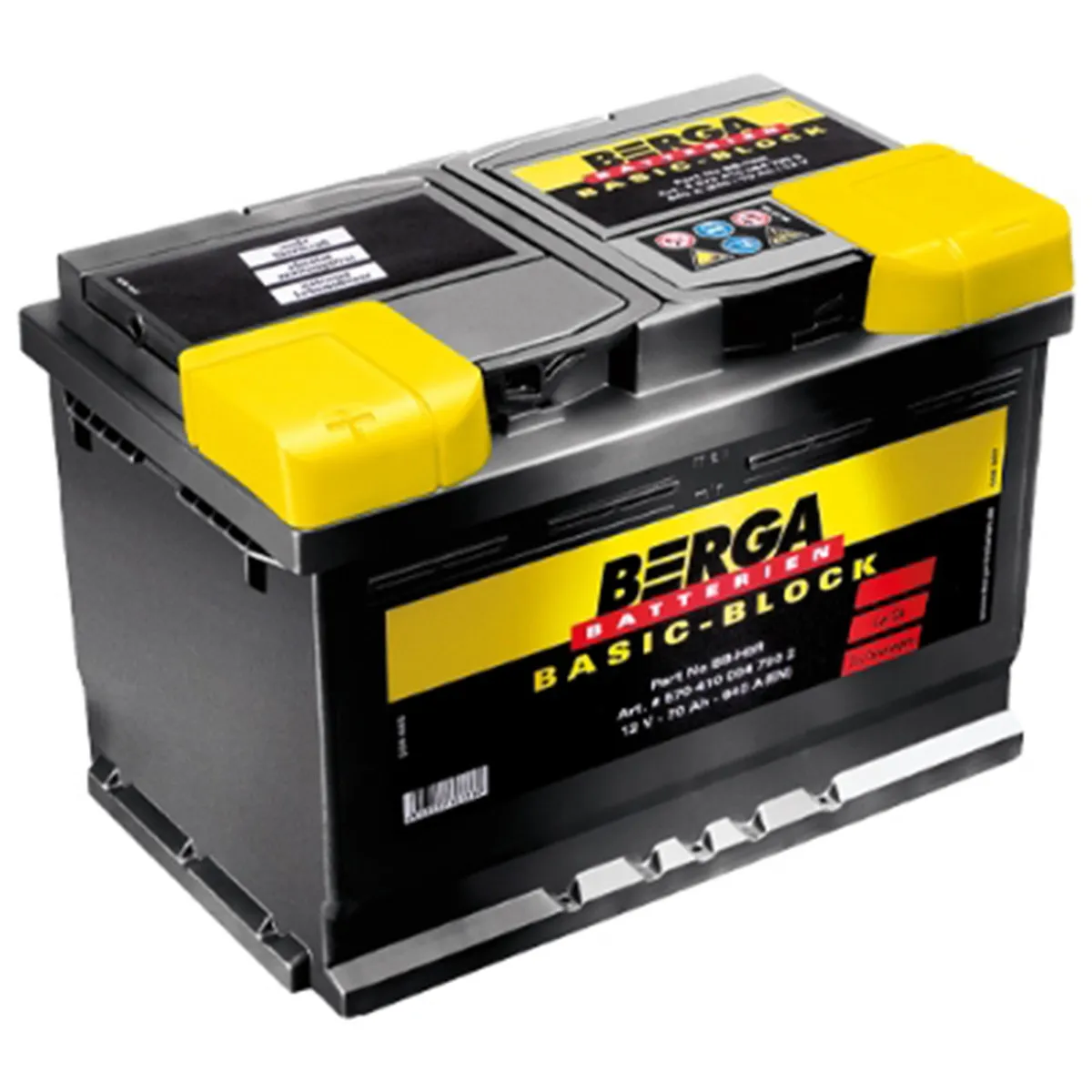AKUMULATOR BERGA BASIC BLOCK  12V74AH D+ NORMAL BB-H6-74 ( E11 EB740 ) 