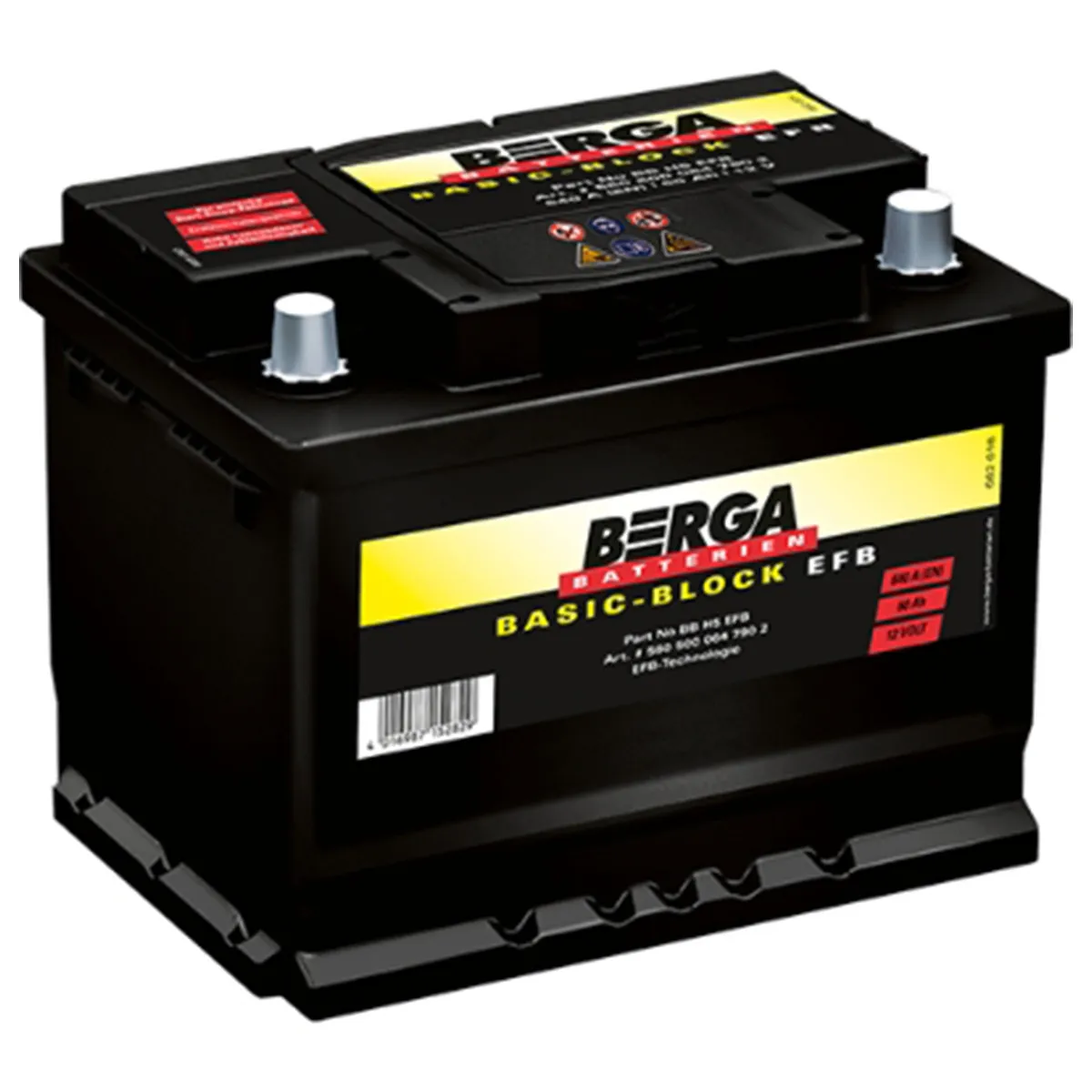 AKUMULATOR BERGA EFB START STOP 12V60AH D+ BBH5 EFB ( N60 ) 