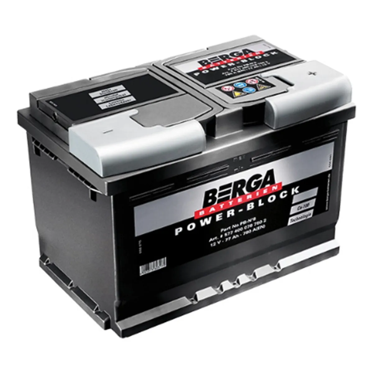 AKUMULATOR BERGA POWER BLOCK  12V60AH D+ NISKI PN-N°2 ( D59 EB602 ) 
