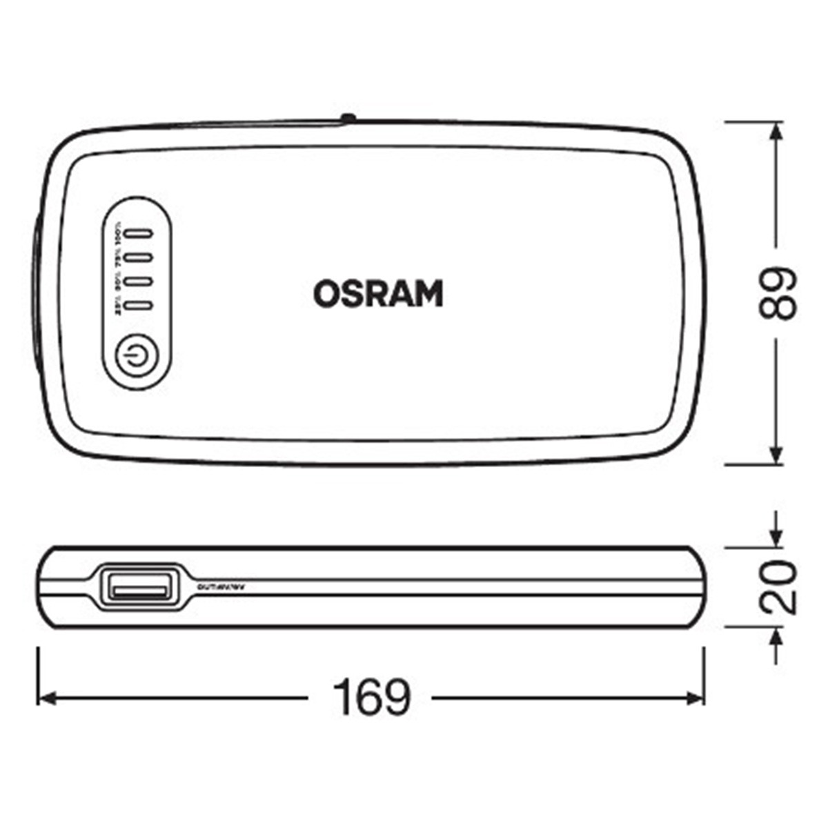 BOOSTER OBSL200 12V 150/300A OSRAM 