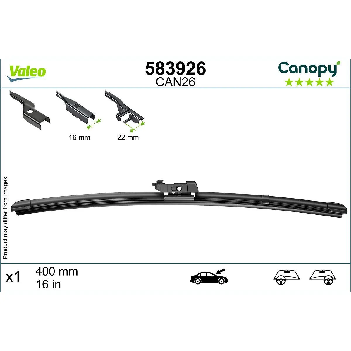 MET 583926 FLAT CAN26 CANOPY VALEO 