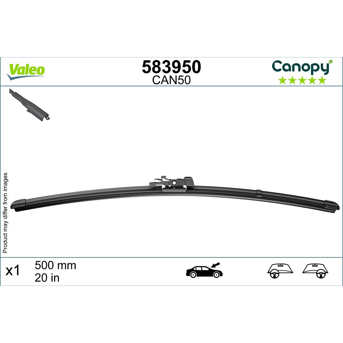 MET 583950 FLAT CAN50 CANOPY VALEO 