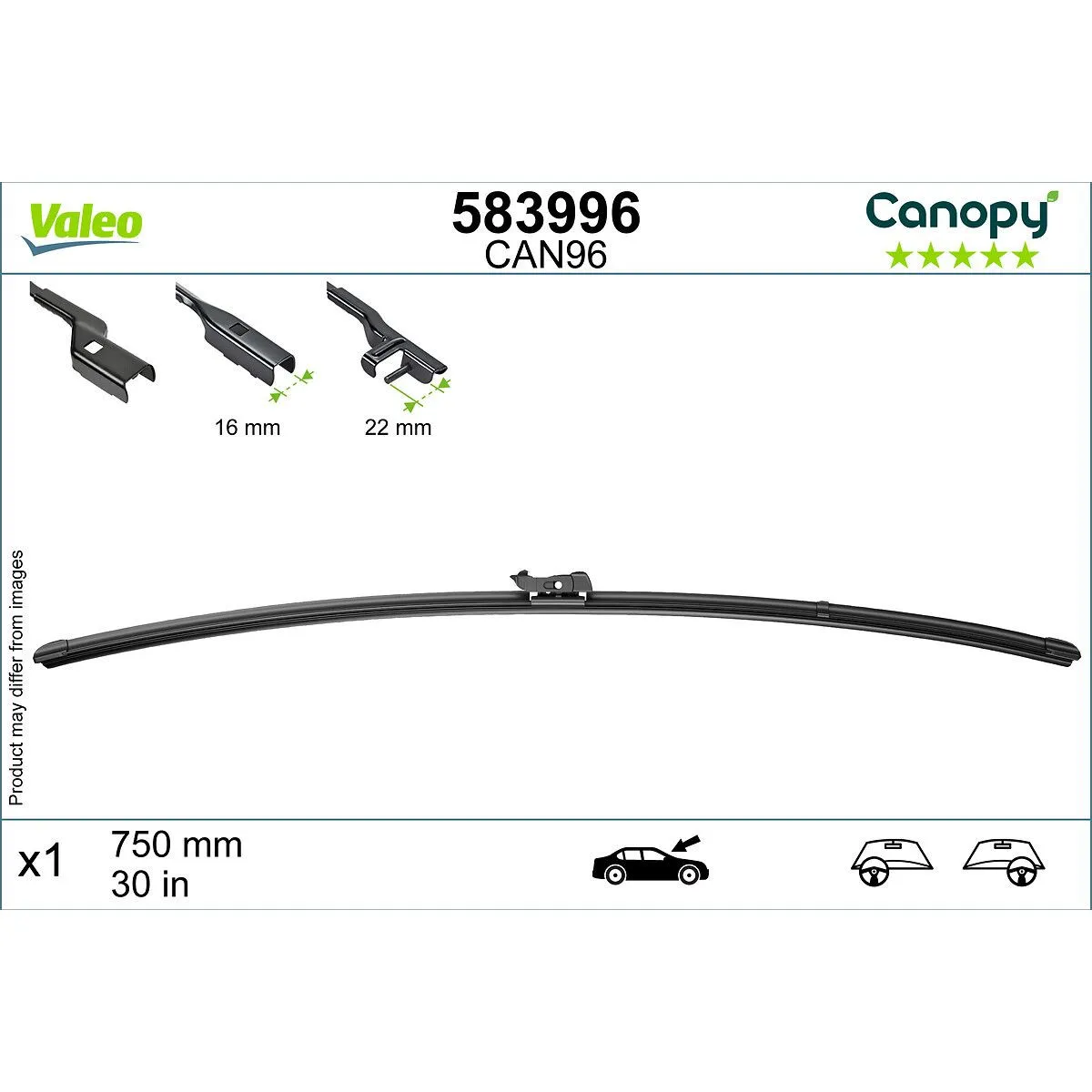 MET 583996 FLAT CAN96 CANOPY VALEO 