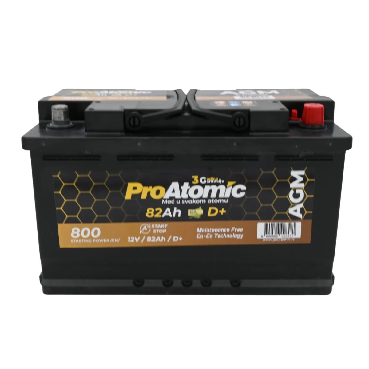 AKUM PROATOMIC AGM START STOP 12V82AH D+ 