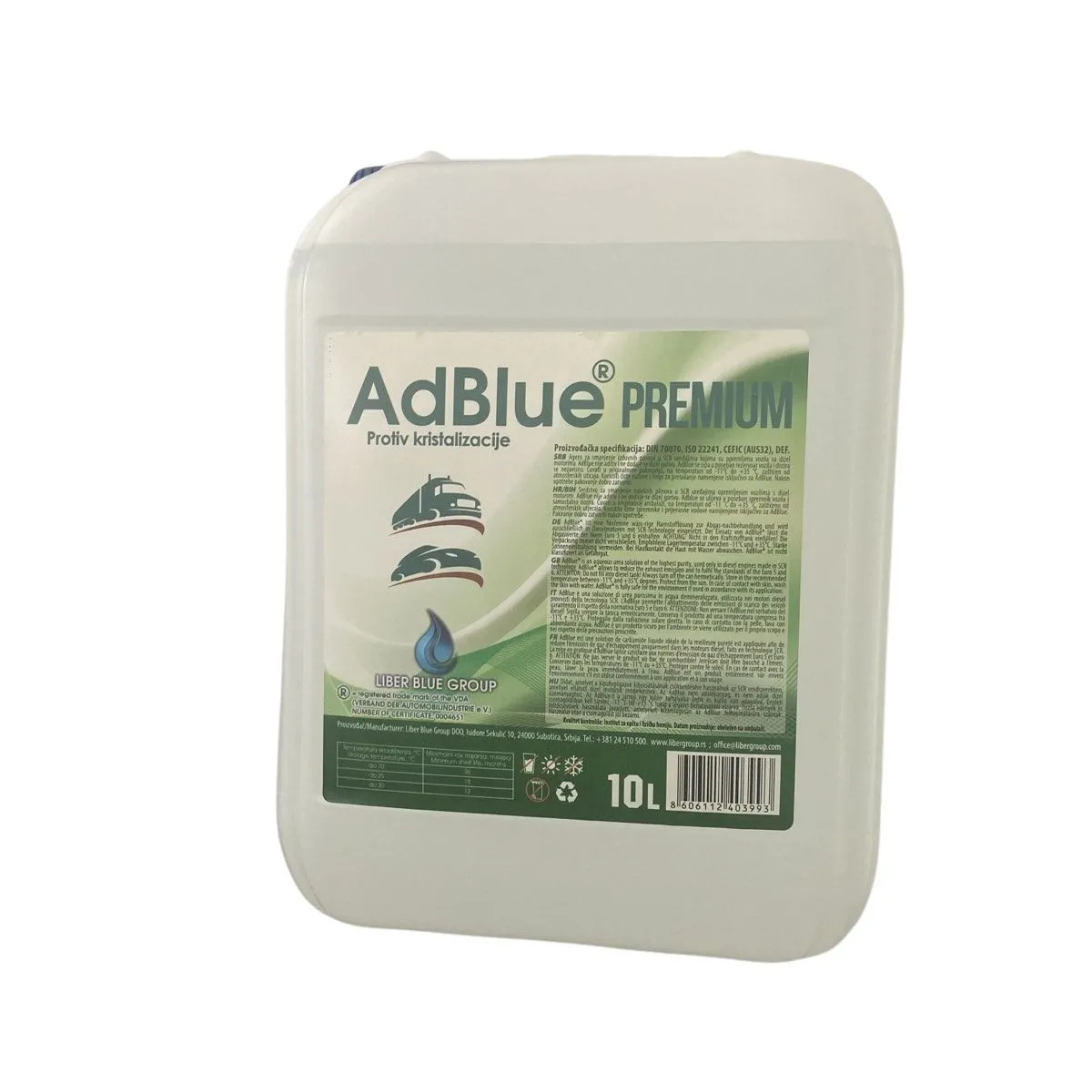 AD BLUE PREMIUM CLEAR NOx 10/1 ( NOx CISTAC ) LIBER GROUP 
