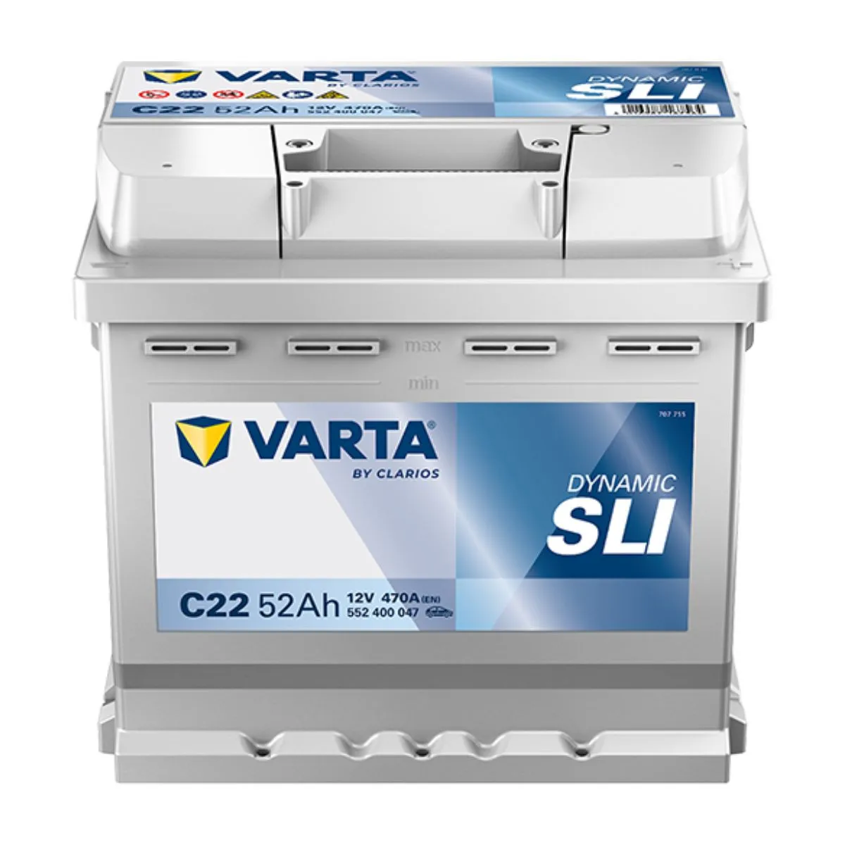 AKUM VARTA DYN SLI 12V52AH D+ FIAT KOCKA C22 ( EB500 ) 