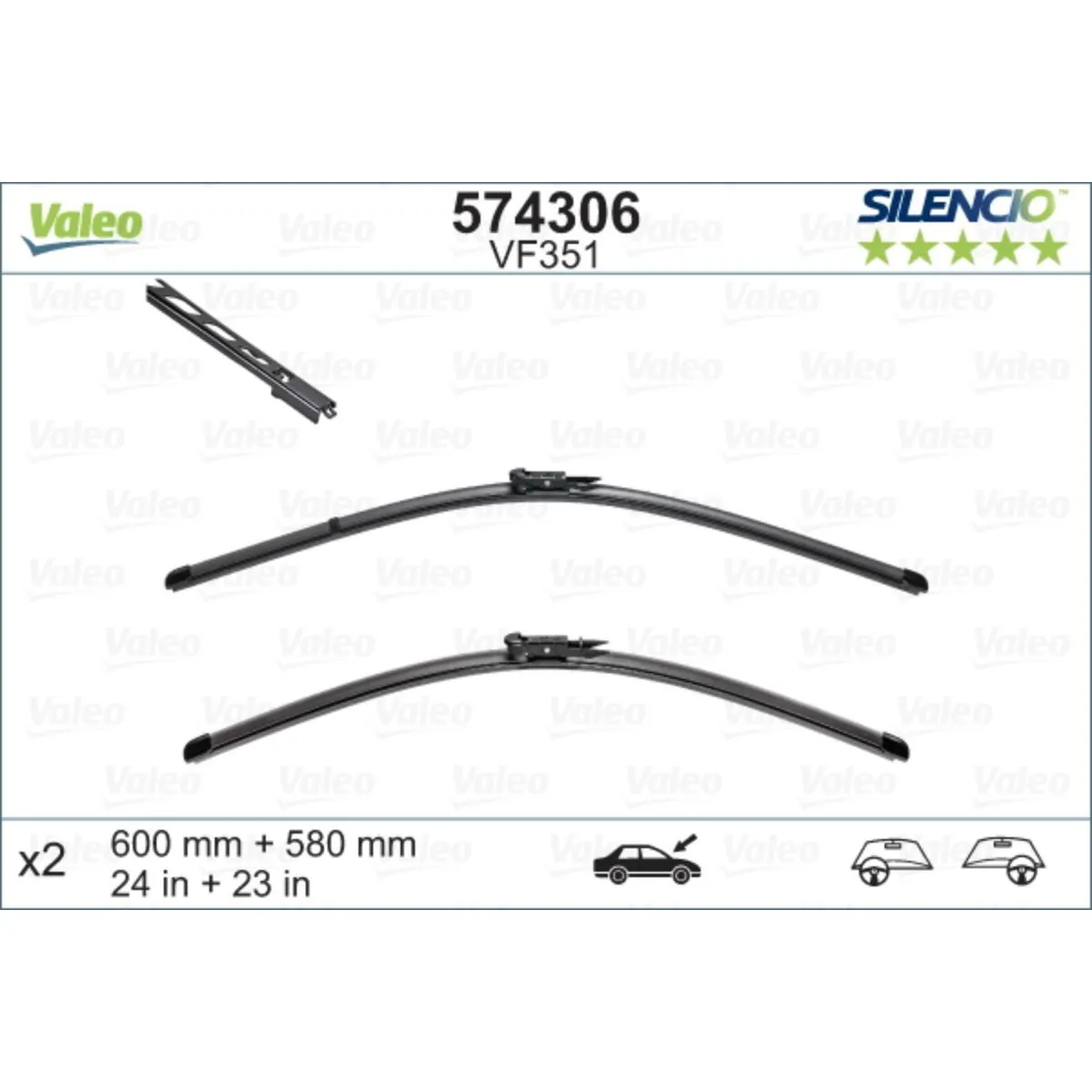 METL VM351 574306 ( 119357 ) VALEO 600/580 BMW 5 