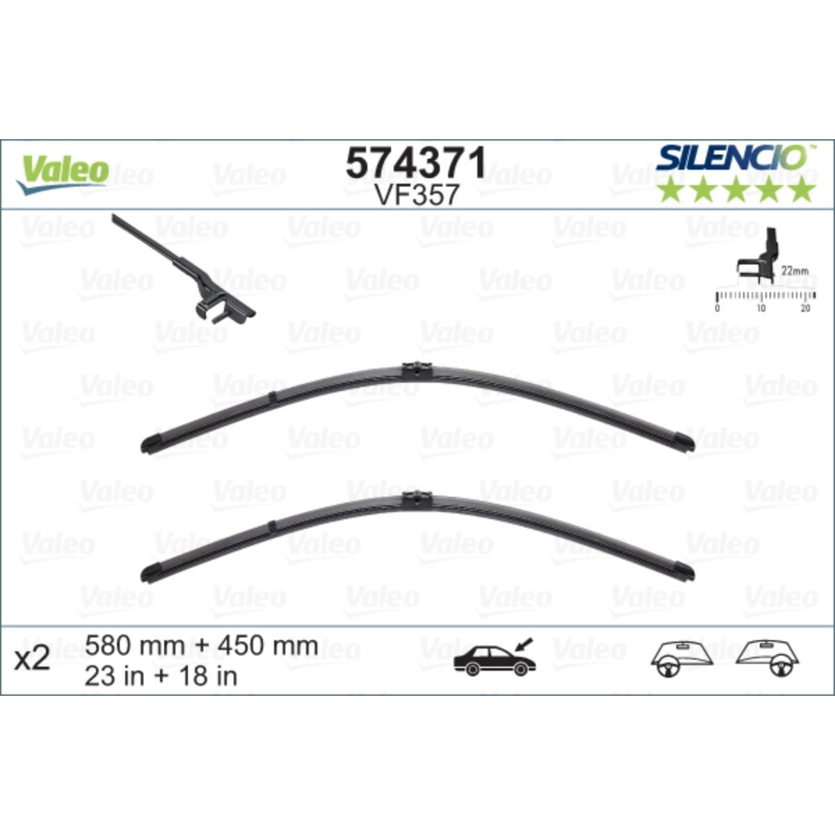 METL VM357 574371 ( 119369 ) VALEO 580/450 159 