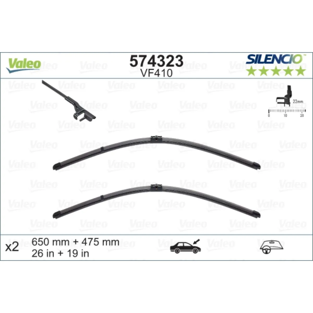 METL VM410 574323 ( 119393 ) VALEO 650/475 C5 